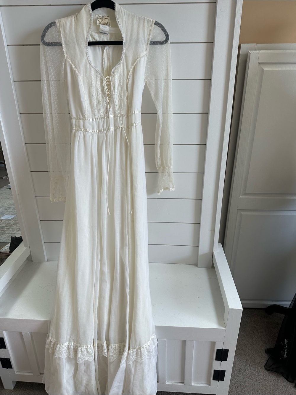 Gunne Sax romantic renaissance bridal collection dress ivory size 9 - Picture 3 of 12